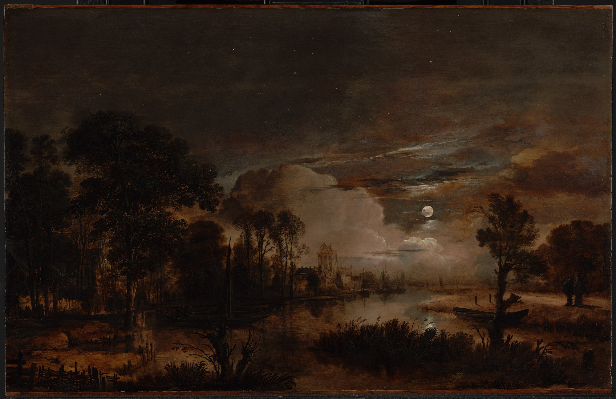 荷兰黄金时代的月夜和风光