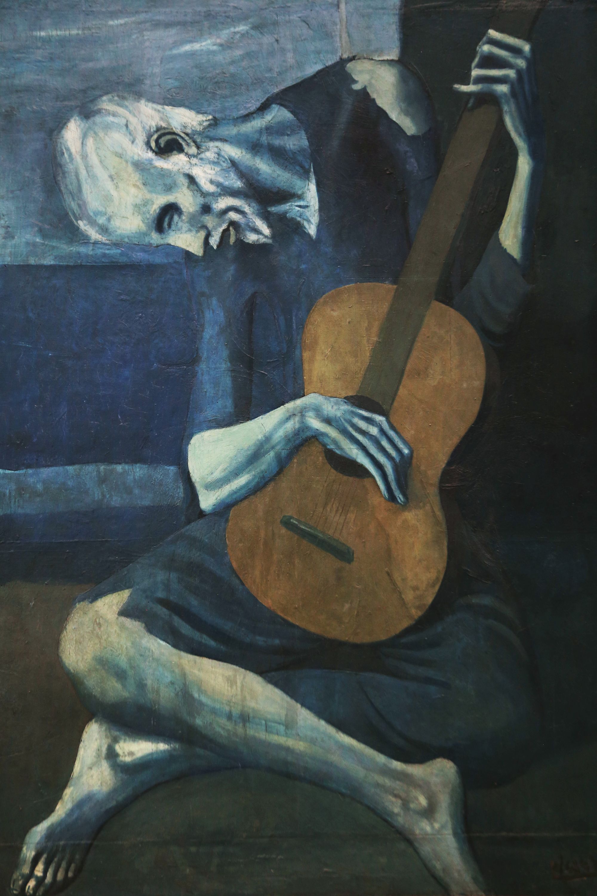 毕加索 Pablo Picasso – 老吉他手 Old Guitarist
