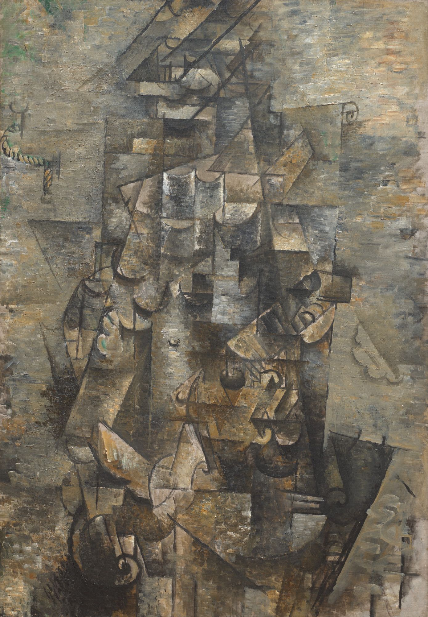 乔治·布拉克 Georges Braque － 弹吉他的男人和女人 Woman and Man with Guitar