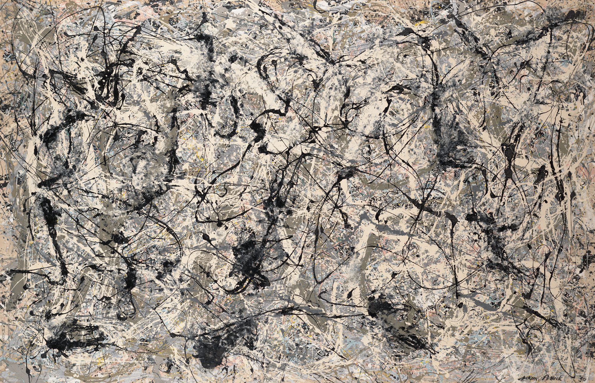 波洛克 Jackson Pollock – 1950年28号 Number 28
